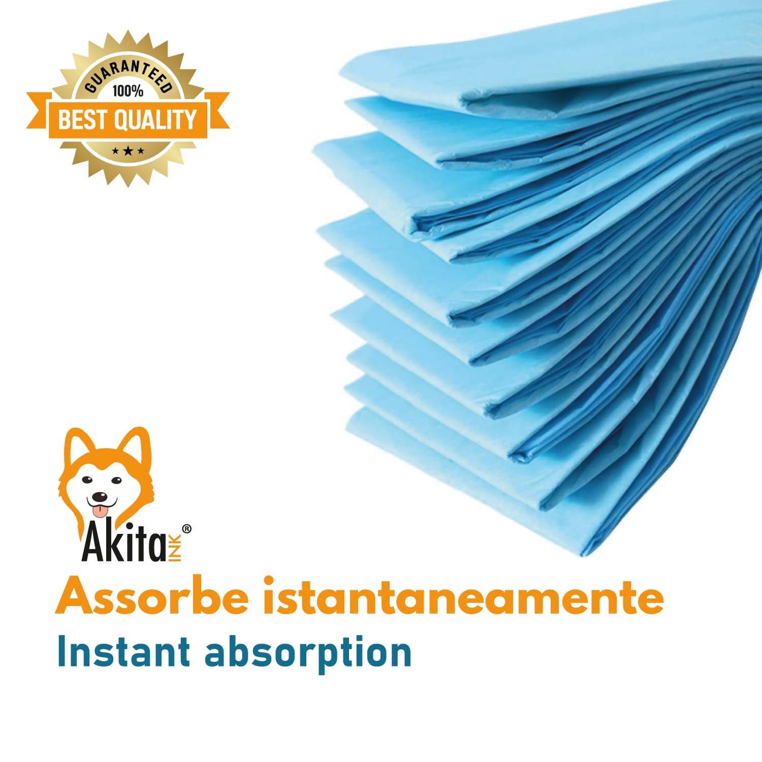 Akitaink Traverse Animali Super Assorbenti 60x60 cm 120 pz