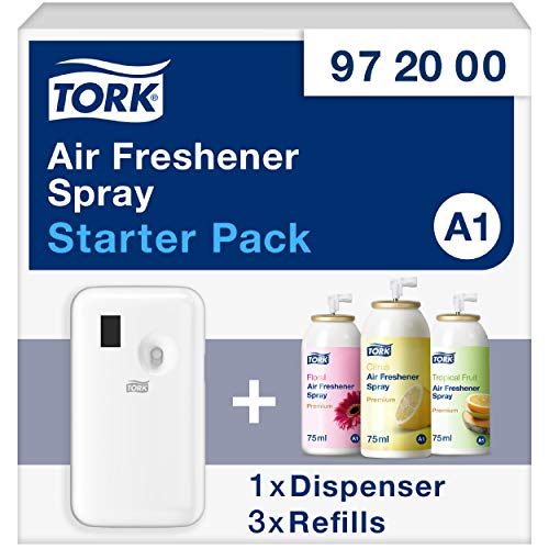Tork A1 972000 dispenser deodorante spray + 3 ricariche 75ml