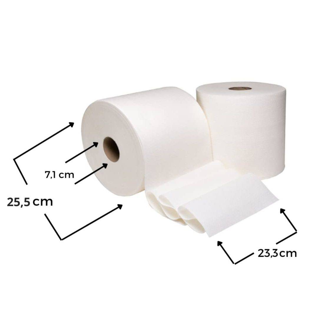 Zpaper B604 bobina industriale 2 veli scatola 2 rotoli pura cellulosa
