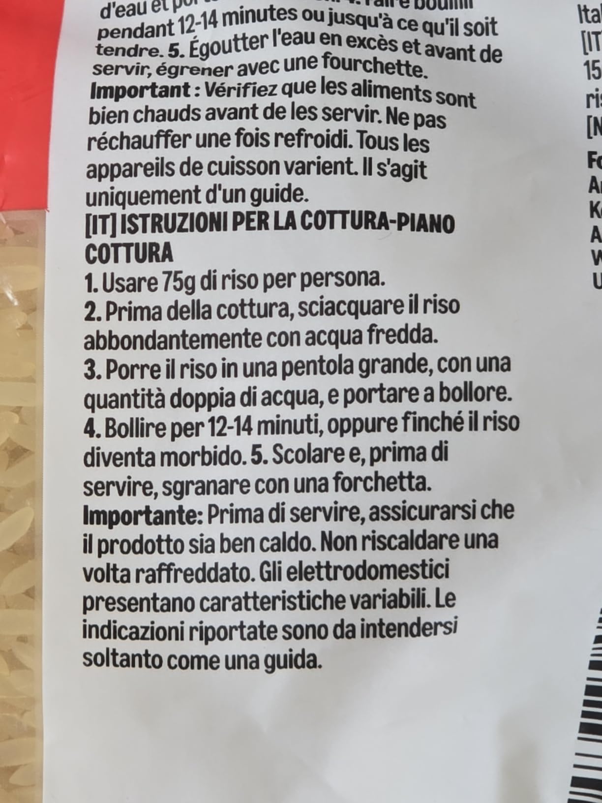 by Amazon Riso a Grani Tondi riso 1 kg origine Italia
