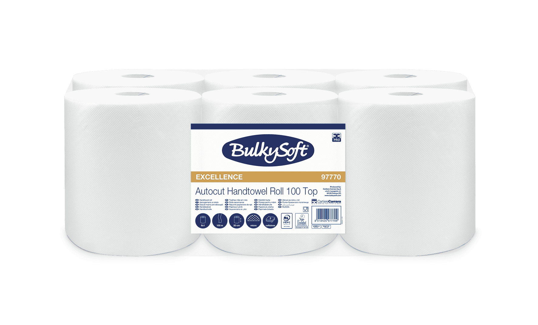 Bulkysoft Excellence 100 Top rotolo carta autocut