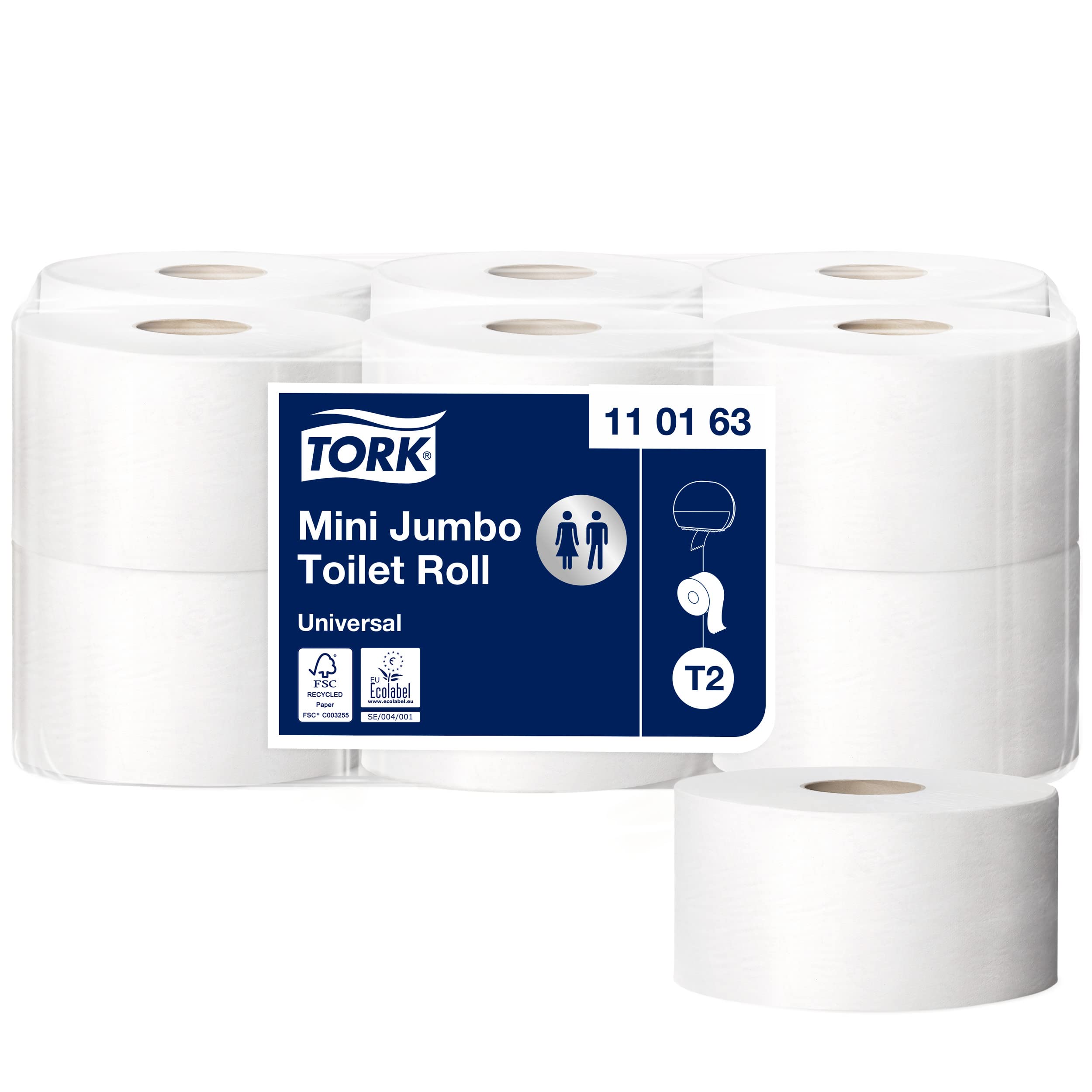 Tork Advanced 110163 carta igienica mini jumbo 12 rotoli