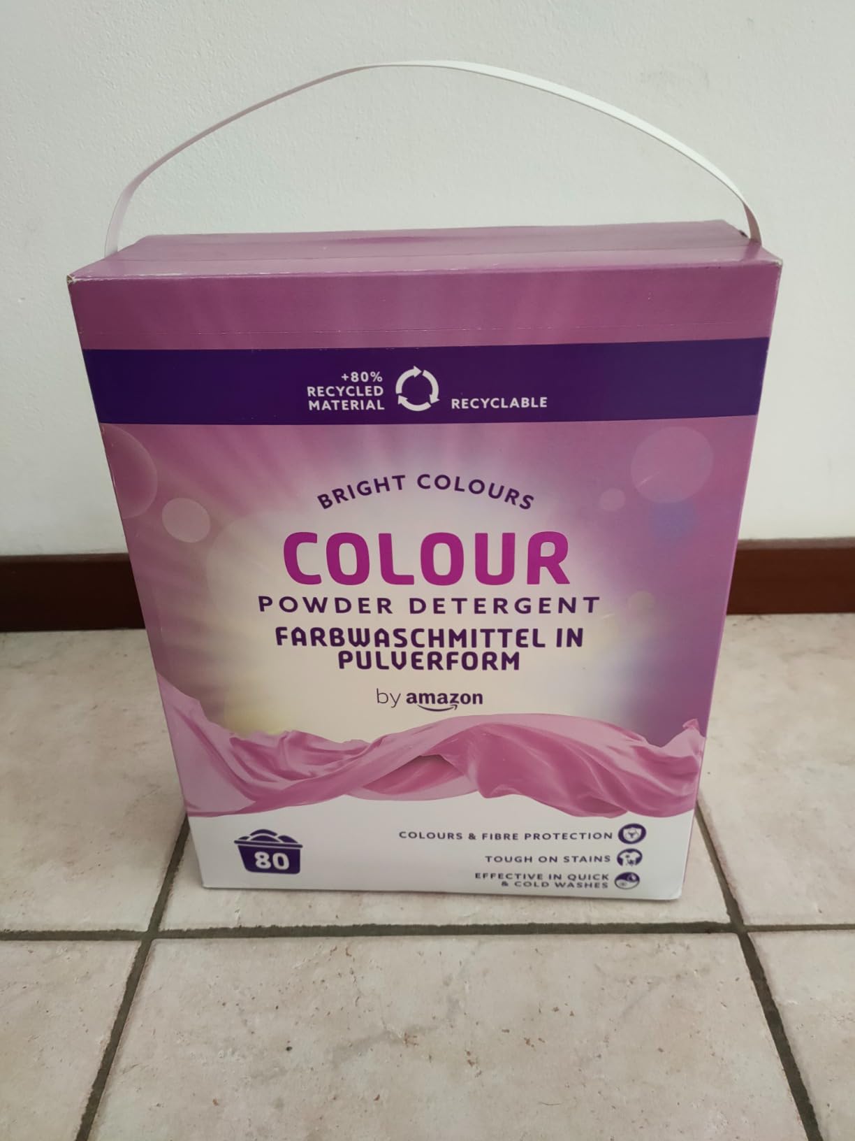 by Amazon detersivo polvere colorati 4,8 kg 80 lavaggi