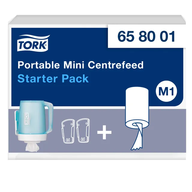 Tork M1 Mini dispenser portatile estrazione centrale starter pack