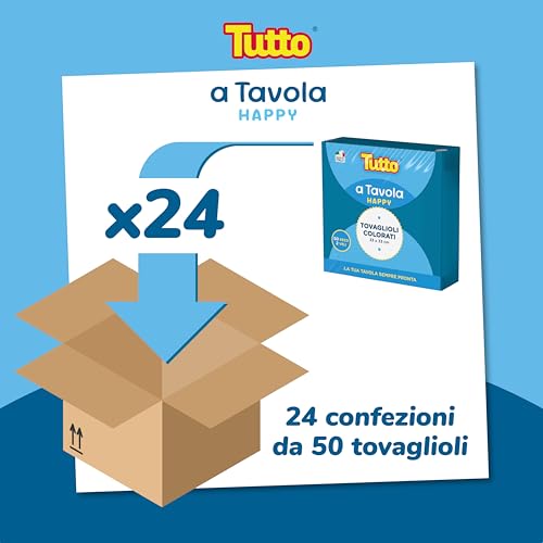 Tutto a Tavola Happy tovaglioli turchesi 2 veli 24x50