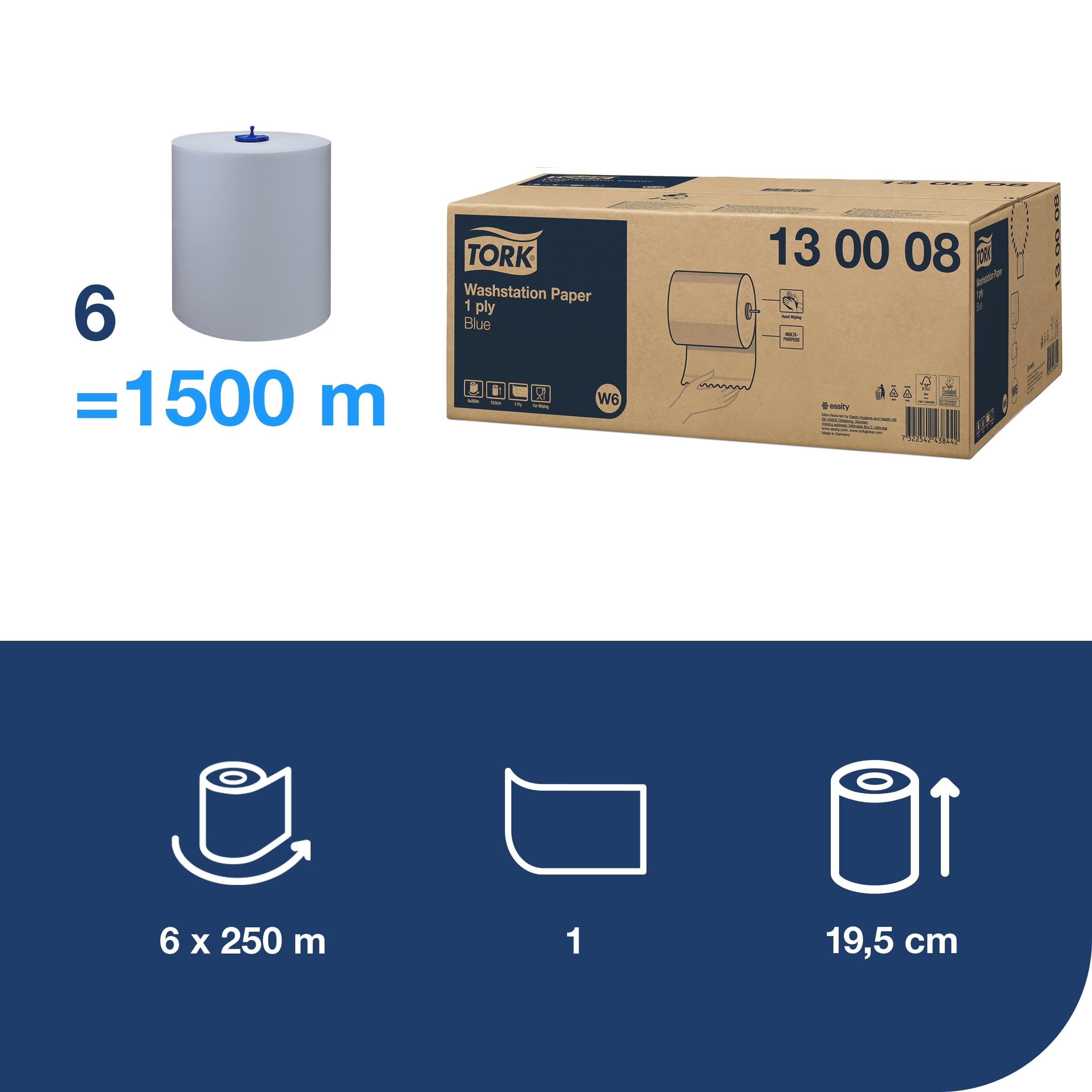 Tork Universal 130008 carta asciugatutto blu 6 rotoli 250 m monovelo
