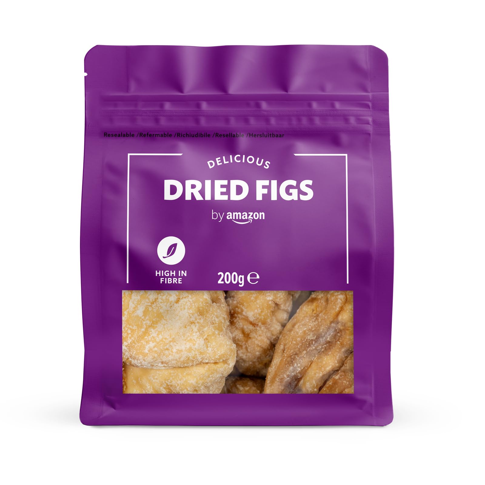by Amazon fichi secchi snack vegano 200 g confezione da 6