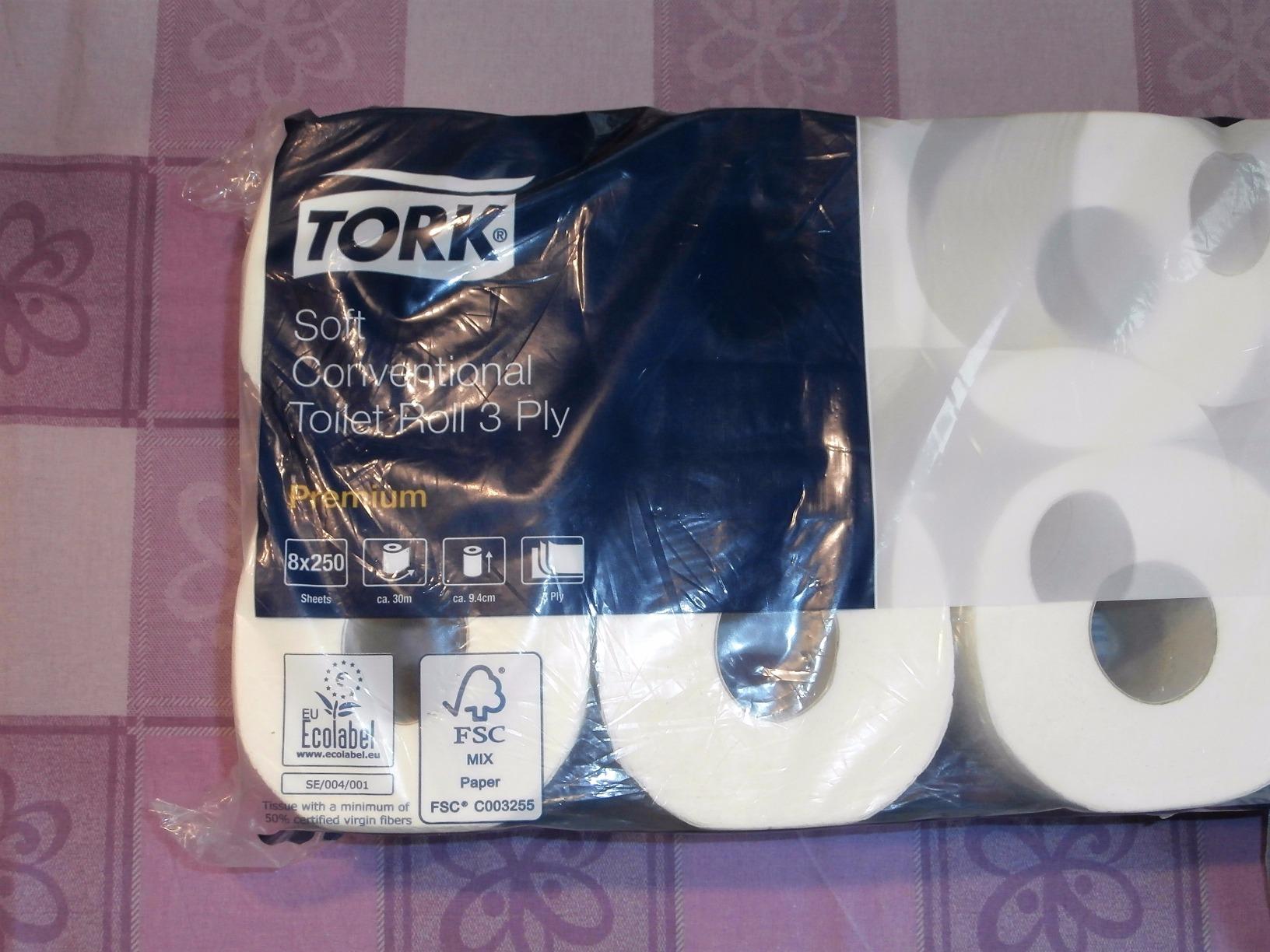 Tork 110316 carta igienica 3 veli 8 rotoli x 250 fogli morbida