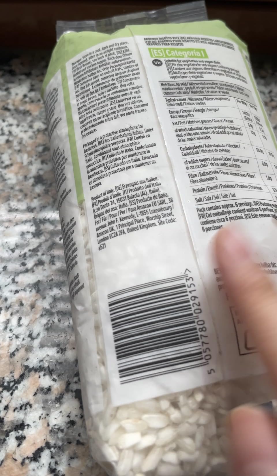 by Amazon Riso Arborio per Risotto 500 g Cremoso