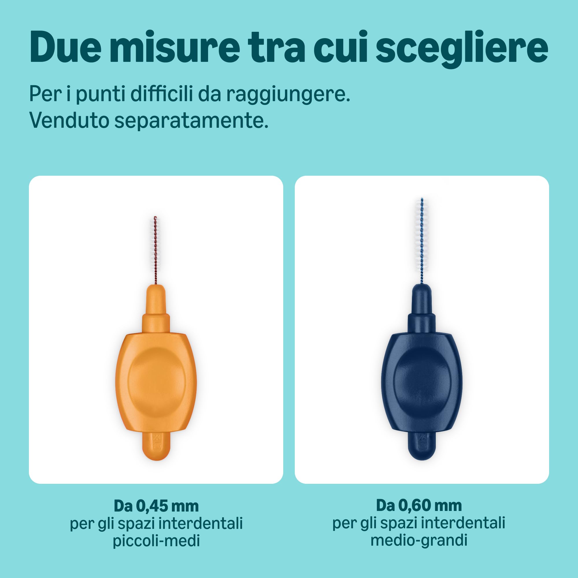 by Amazon Scovolini Interdentali 0,45 mm Arancione 24 Pezzi