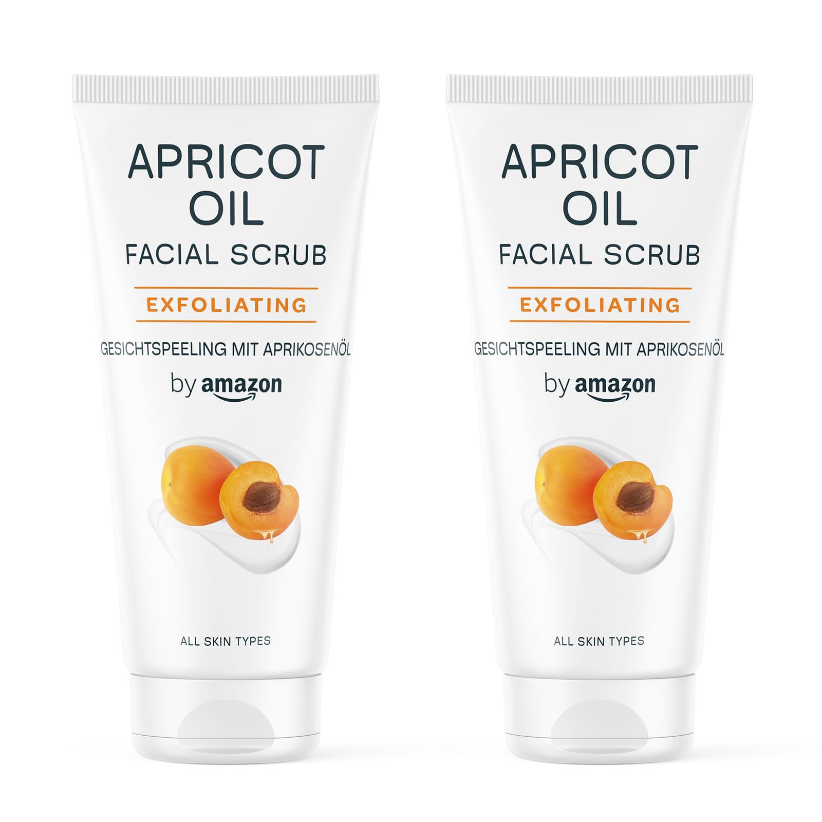 by Amazon Albicocca Scrub Viso 2x100 ml esfoliante