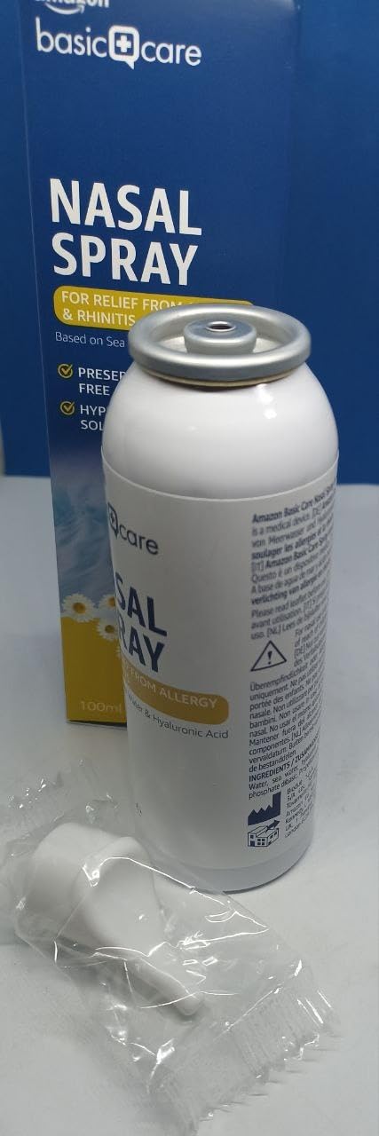 by Amazon Basic Care Spray Nasale 100 ml Acqua di Mare Ipertonico