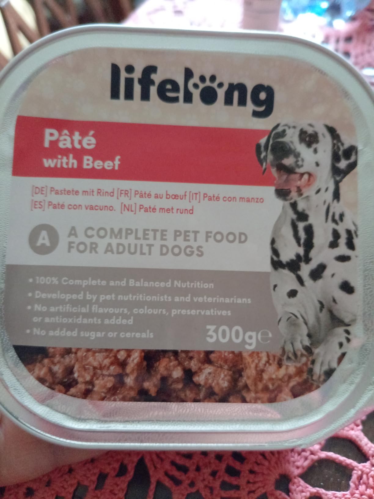by Amazon Paté di Manzo Cibo Umido per Cani 300 g x10