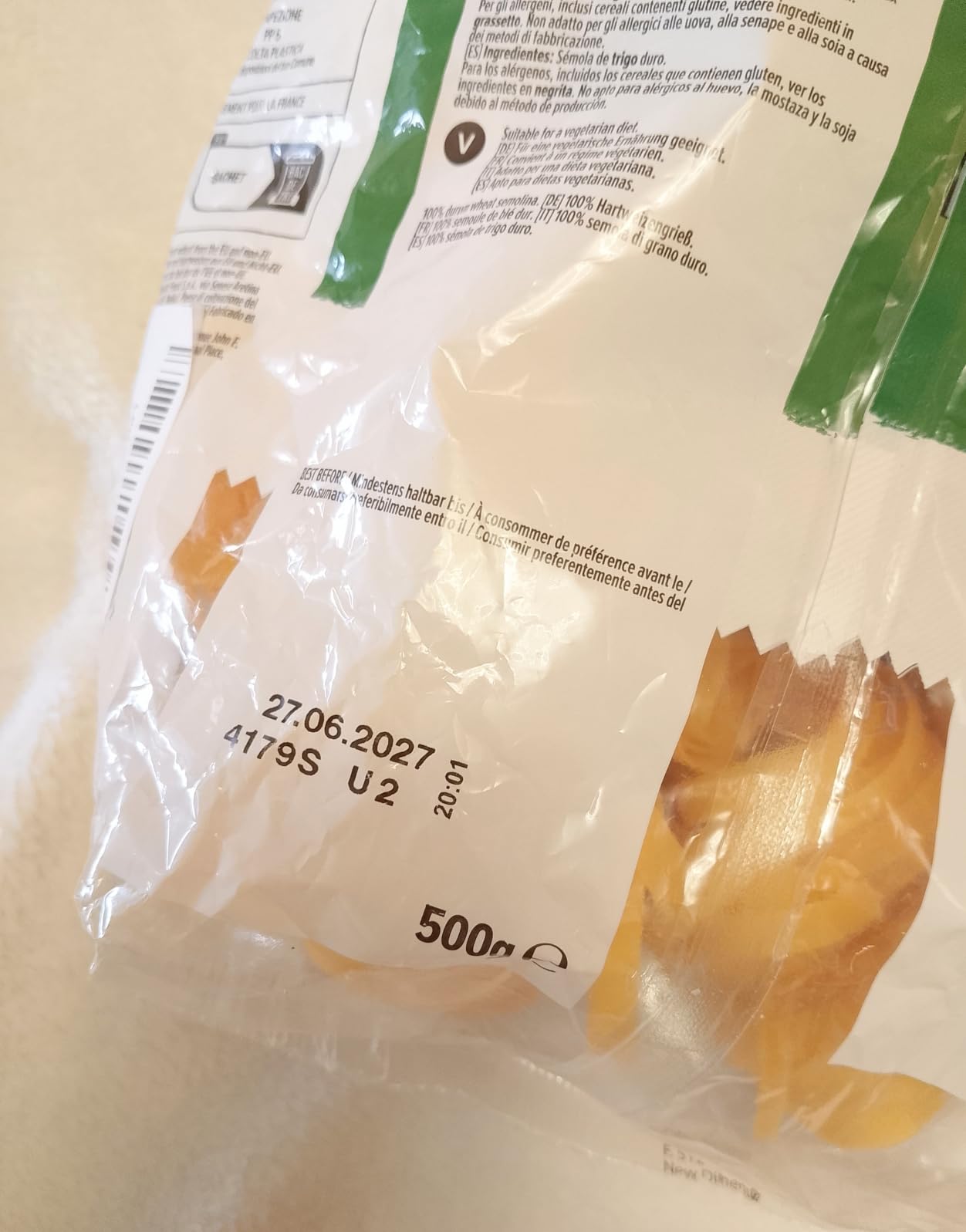 by Amazon Tagliatelle Grano Duro Pasta 500g italiana