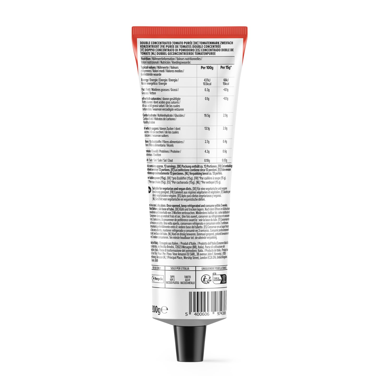 by Amazon Doppio Concentrato di pomodoro 200 g italiano