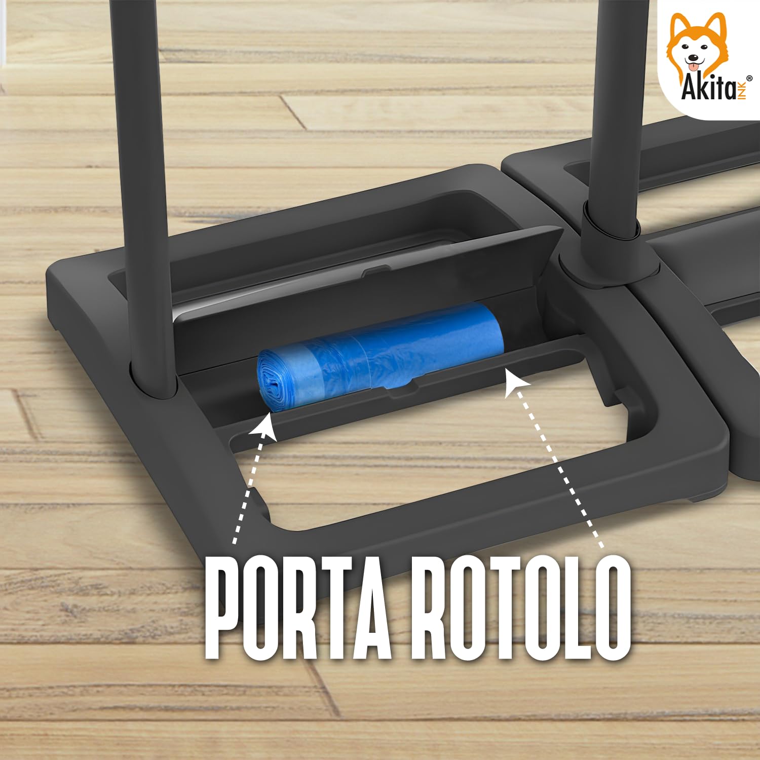 Akitaink AKIPATSAK3 Pattumiera 3 Scomparti 330L Differenziata