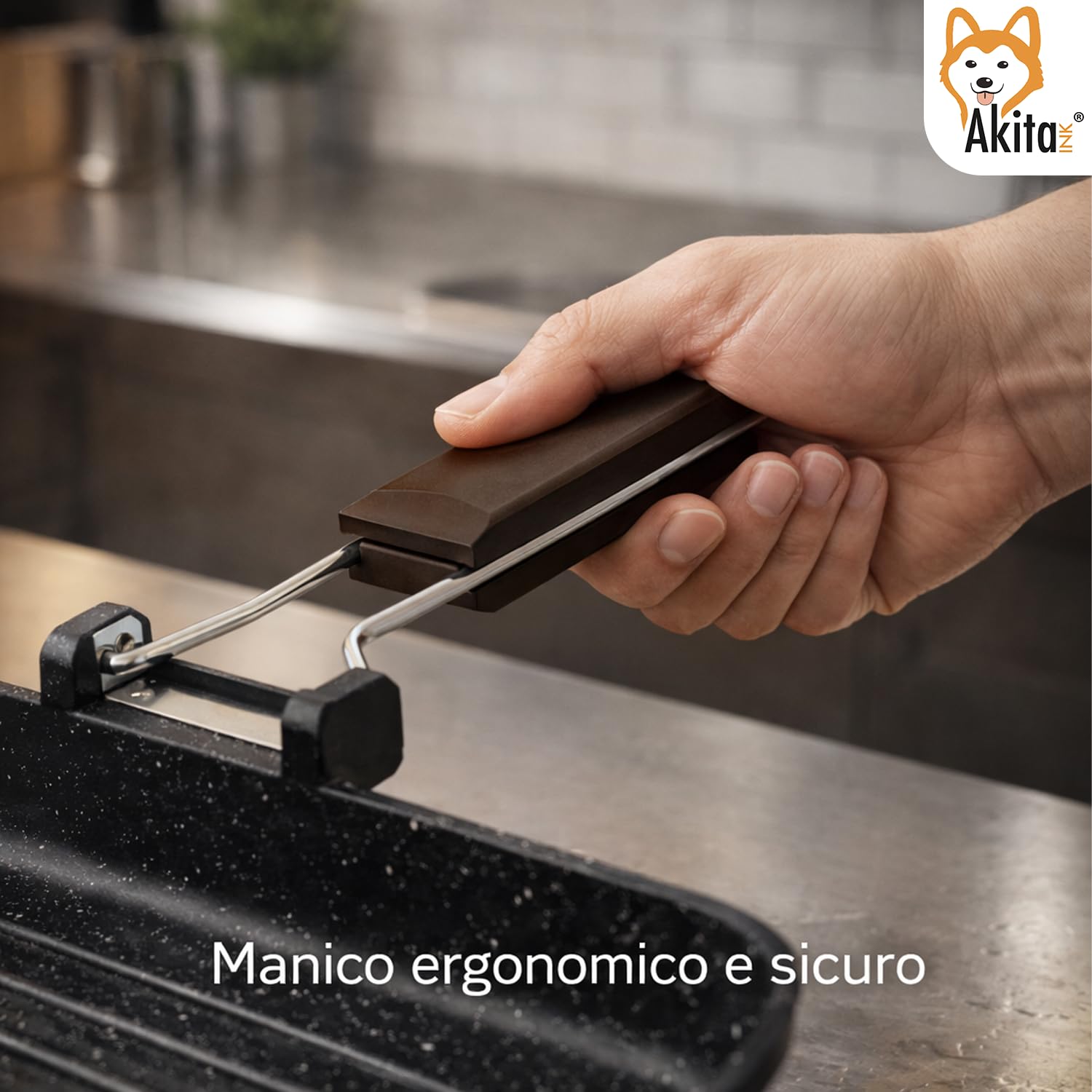 Akitaink Bistecchiera 26x36 cm Antiaderente a Induzione