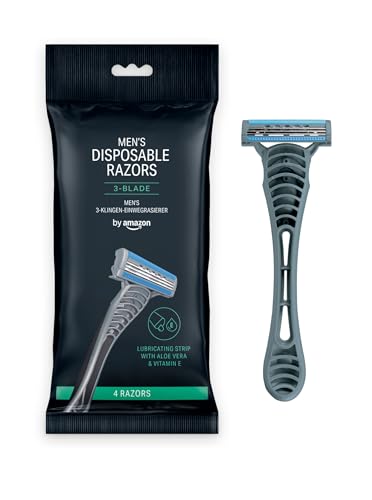 by Amazon rasoi usa e getta 3 lame neri 4 pezzi sensitive