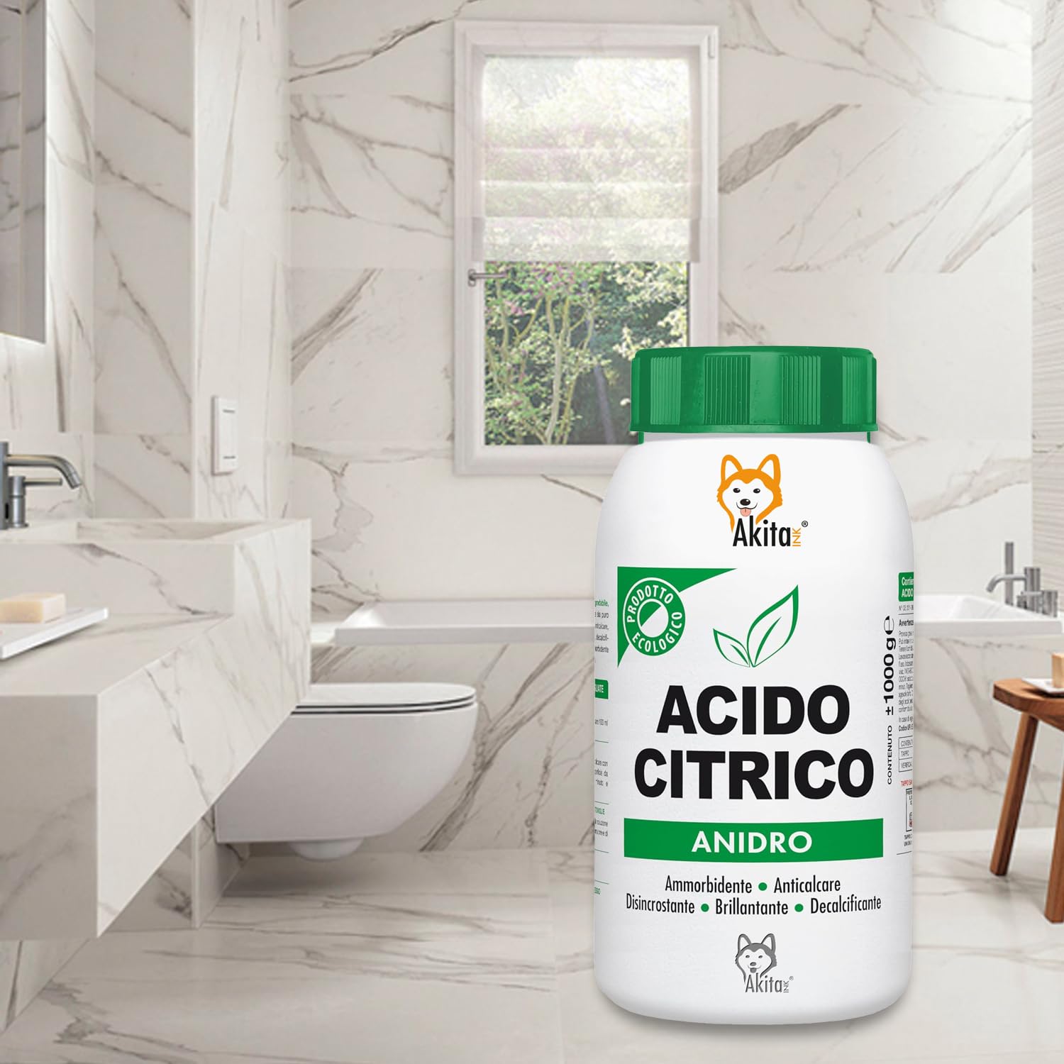 Akitaink Acido Citrico in Polvere 2 kg Multiuso
