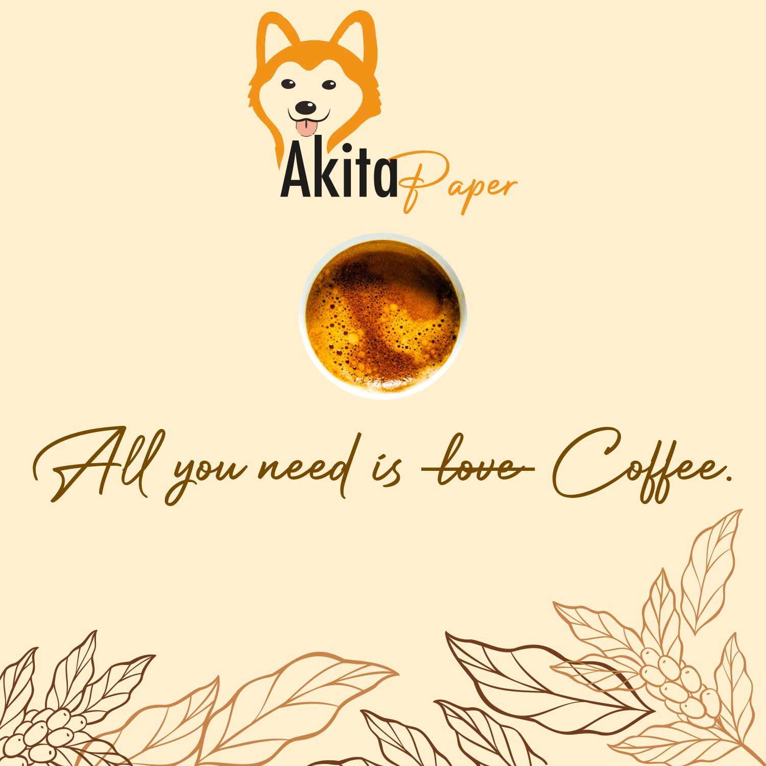 Akitaink bicchierini caffè carta 75 ml 1000 pezzi