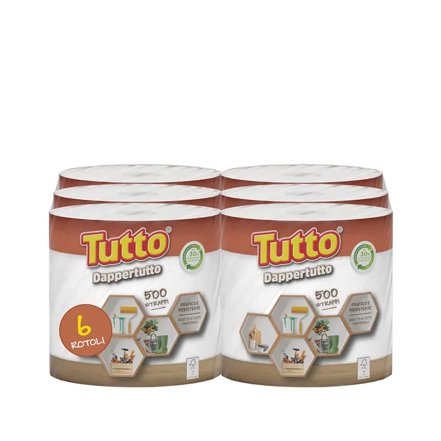 Tutto Dappertutto asciugatutto 6 rotoli 2 veli assorbente