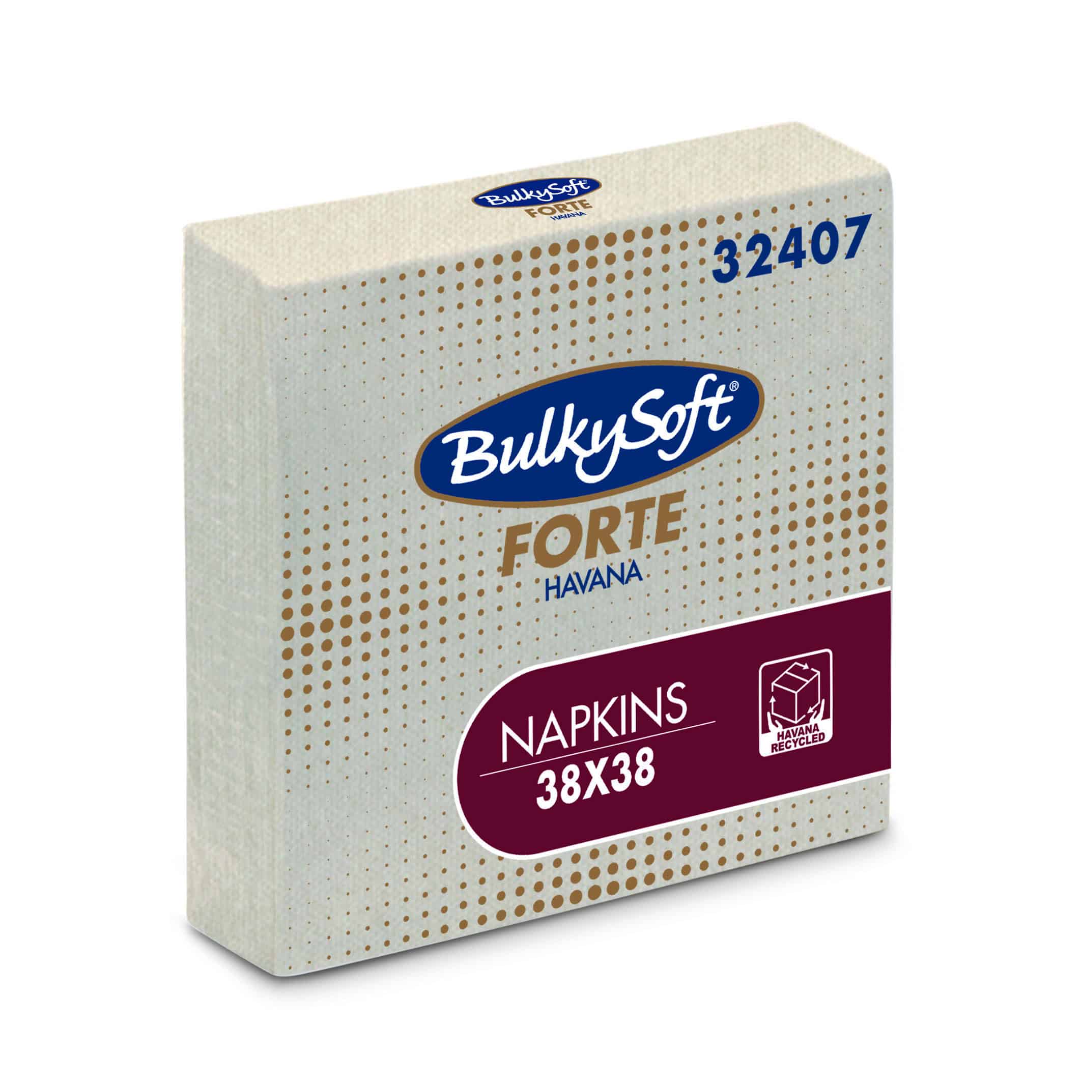Bulkysoft Forte Havana Plus 38x38 tovagliolo avana 2 veli