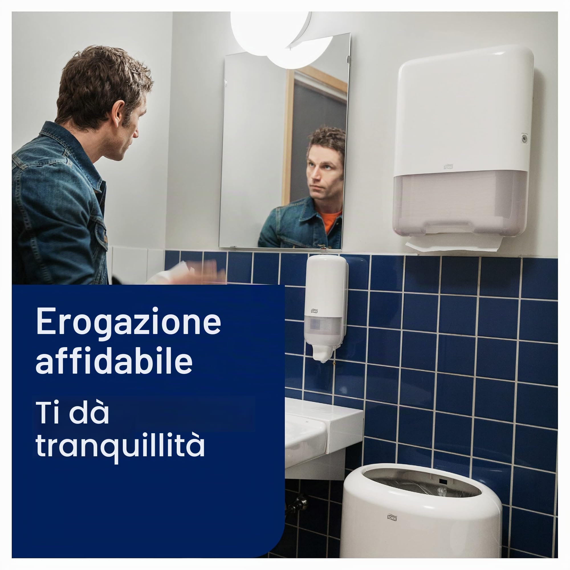 Tork 953101 dispenser asciugamani mini bianco starter pack