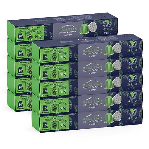by Amazon Brasiliano capsule caffe 100 pz tostatura media
