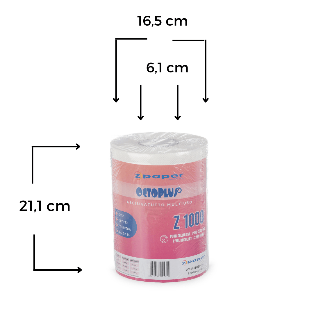 Zpaper Z1000 Octoplus asciugatutto 24 rotoli 2 veli