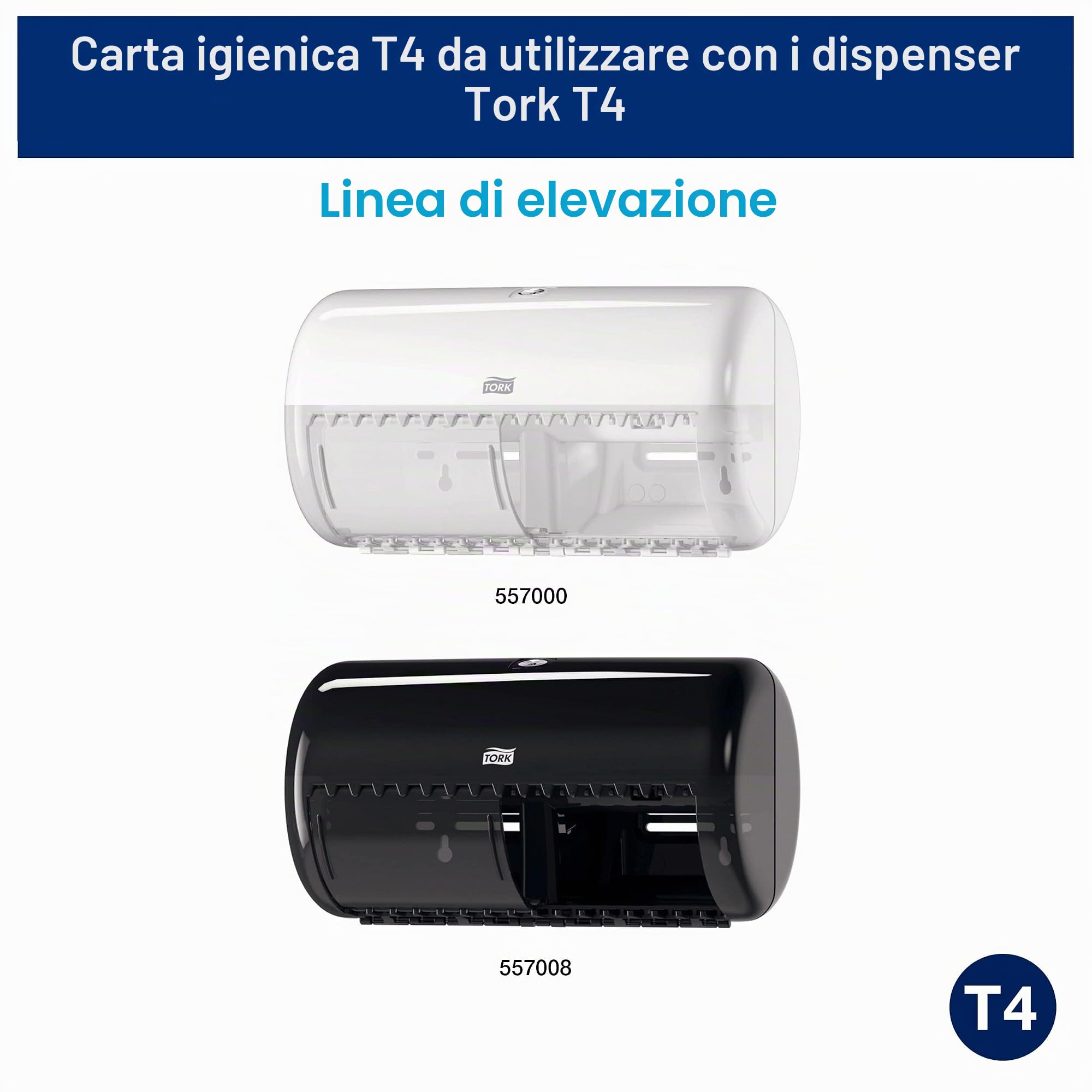 Tork 110316 carta igienica 3 veli 8 rotoli x 250 fogli morbida