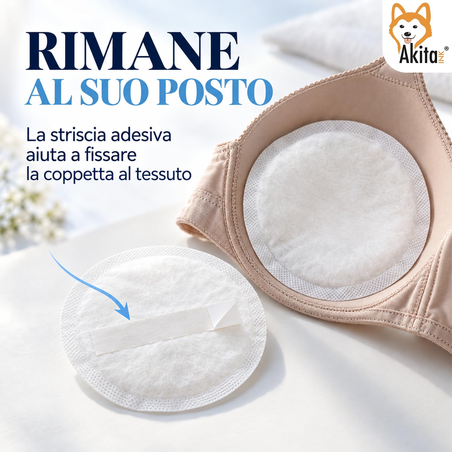 Akitaink coppette assorbilatte 120 pezzi assorbenti