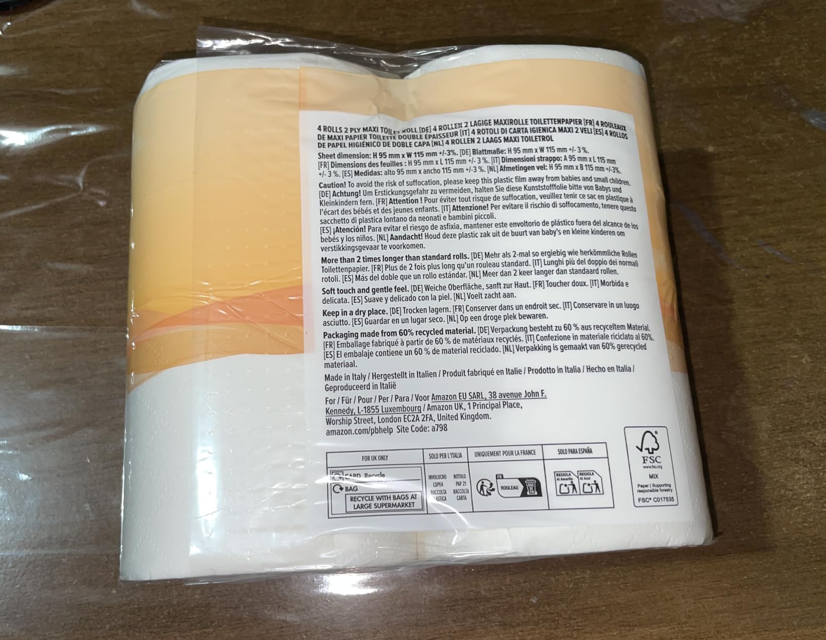 by Amazon Carta Igienica Maxi Rotolo 2 Veli 20 Rotoli