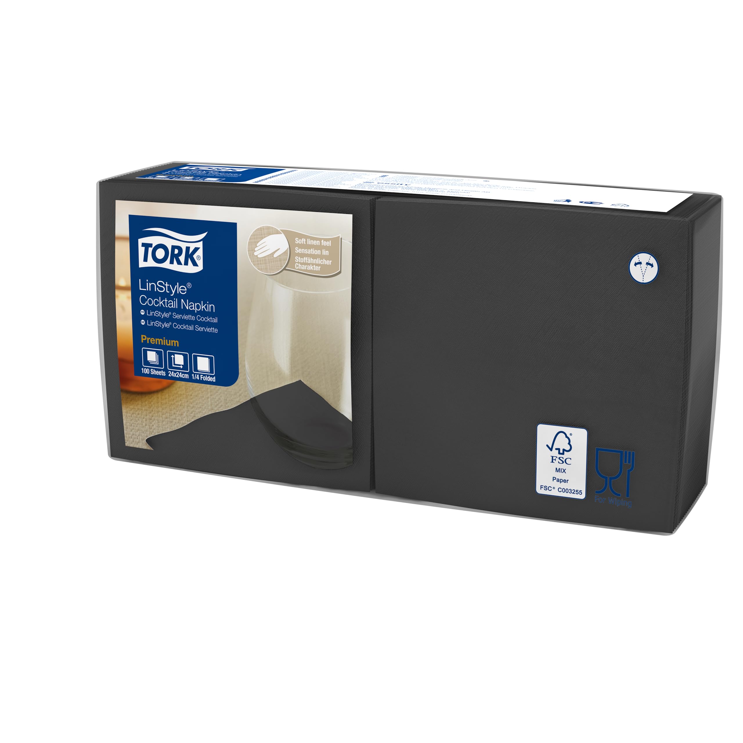 Tork LinStyle 509542 tovaglioli cocktail 100 pezzi premium