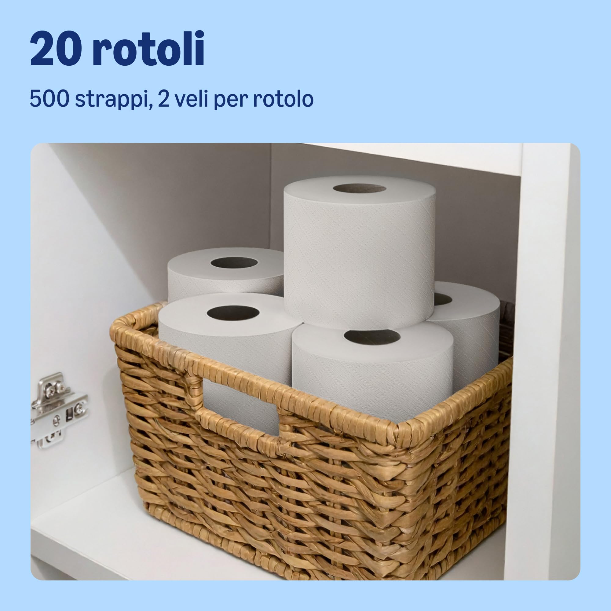 by Amazon Carta Igienica Maxi Rotolo 2 Veli 20 Rotoli