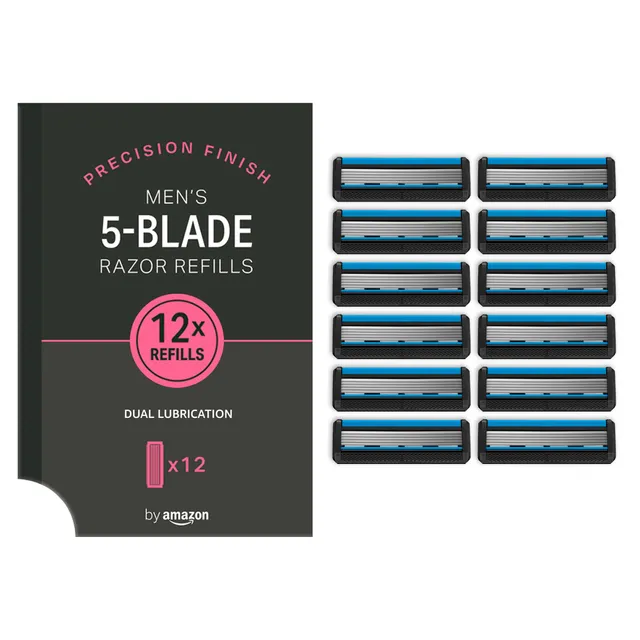 by Amazon Precision Finish ricarica rasoio 5 lame 12 pezzi