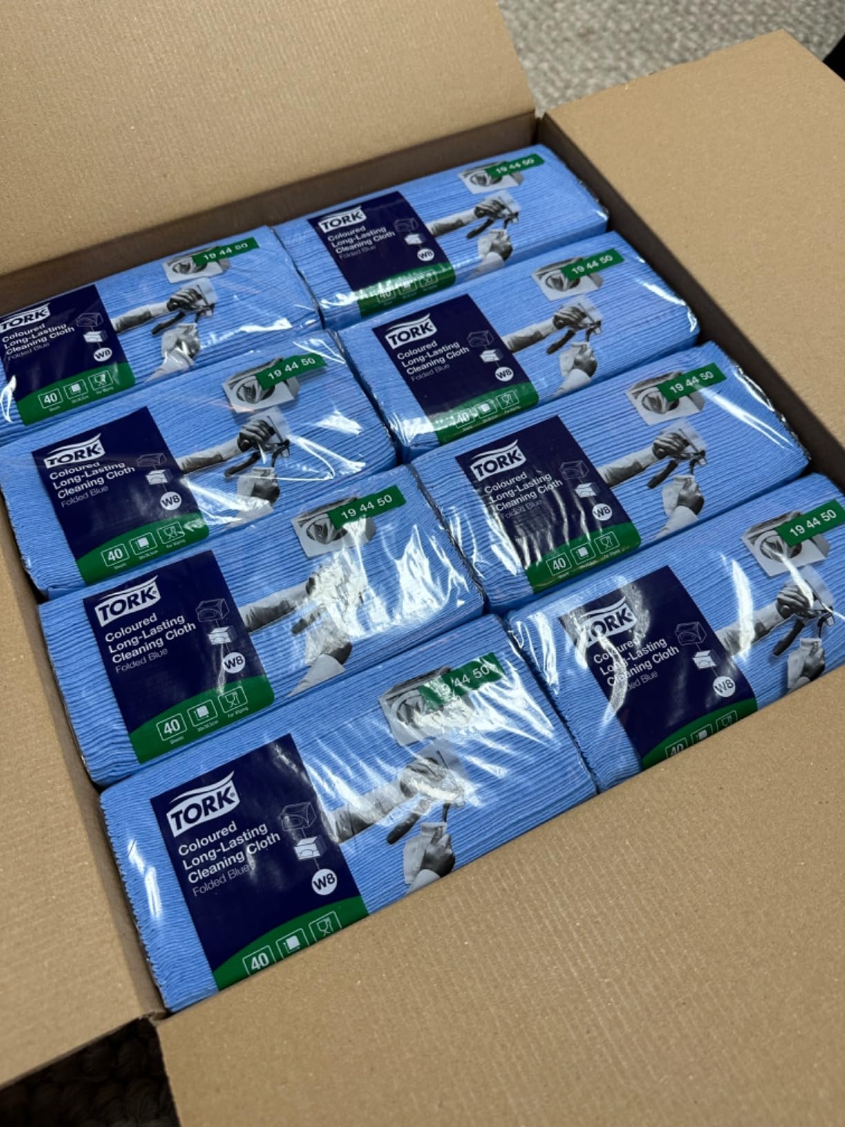 Tork W8 194450 panni pulizia blu 8x40 pezzi 320 totali