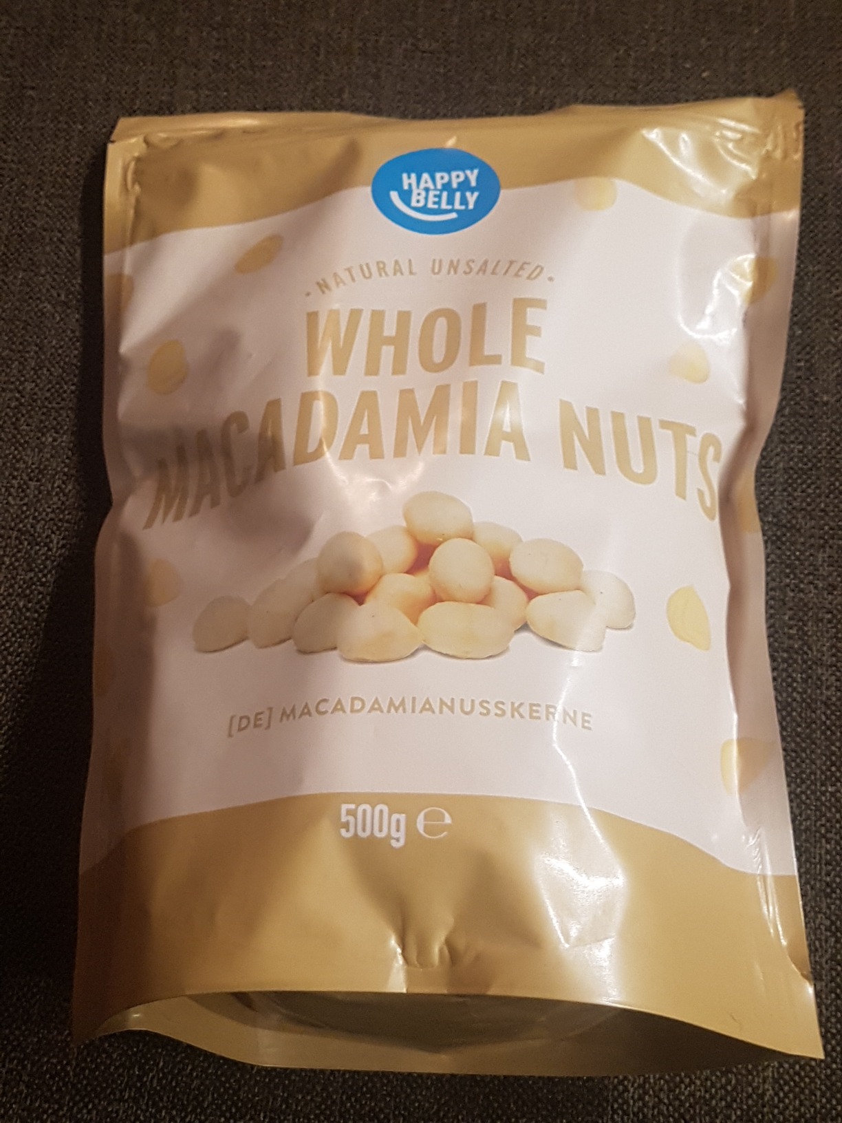 by Amazon Noci di Macadamia Intere 500 g Non Salate Vegane