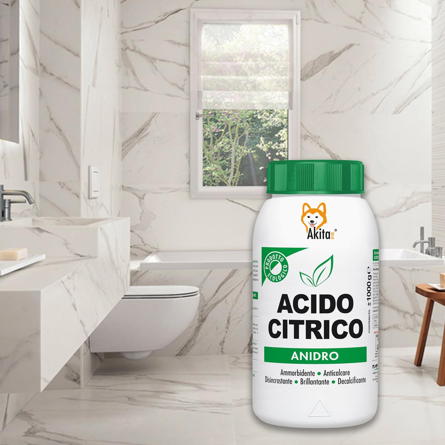 Akitaink acido citrico polvere 4 kg anticalcare multiuso