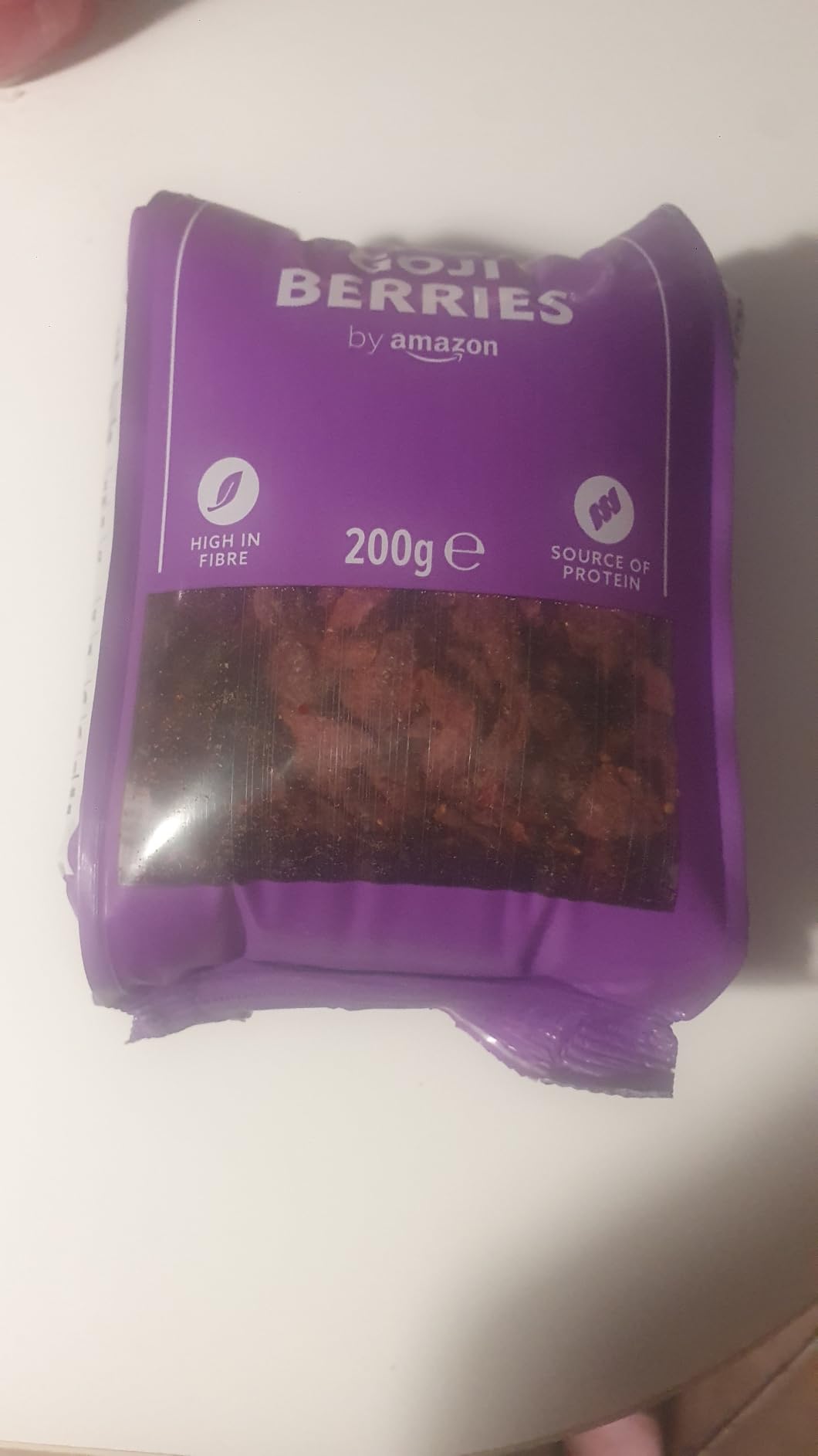 by Amazon Bacche di Goji Essiccate 6 x 200 g ricche di fibre