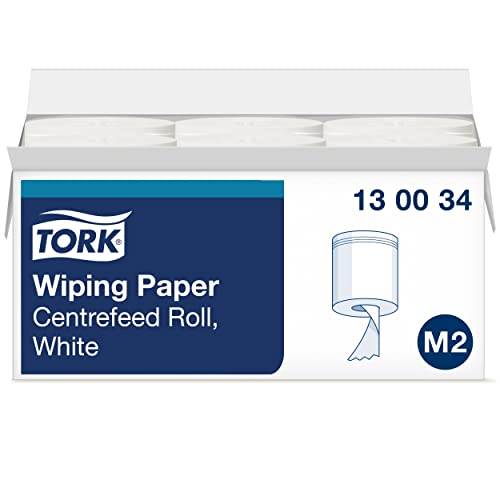 Tork 130034 rotoloni carta M2 6x165m monovelo bianchi