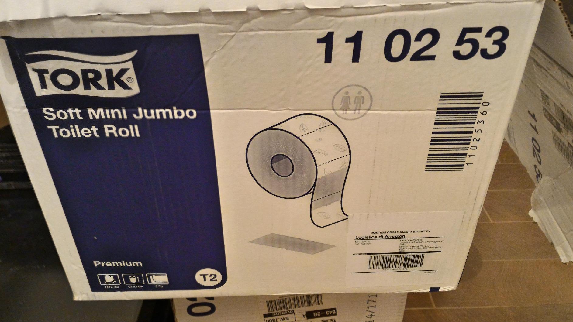Tork 110255 Extra Soft Carta Igienica Mini Jumbo 12 Rotoli 3 Veli