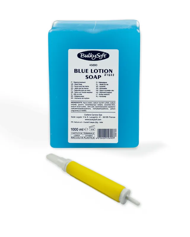 Bulkysoft Crystal Blue ricarica sapone 12x1000 ml