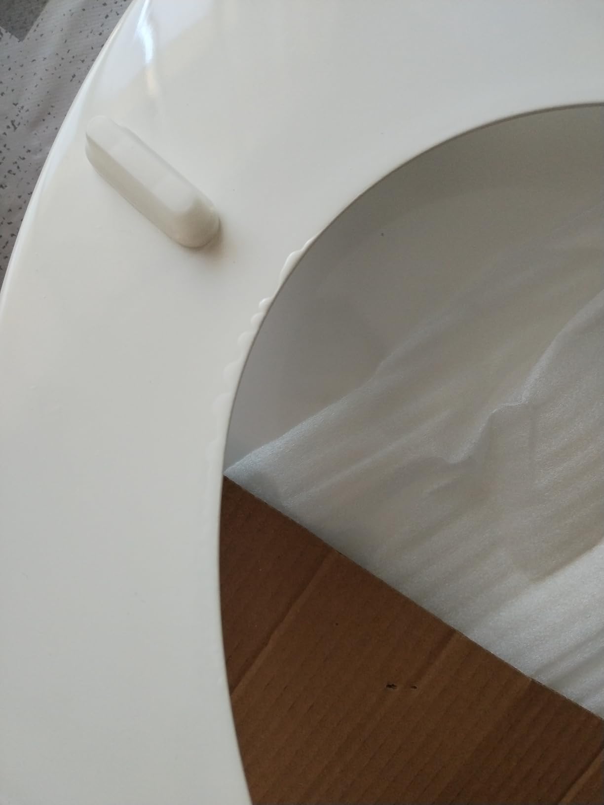 Akitaink copriwater universale legno MDF bianco