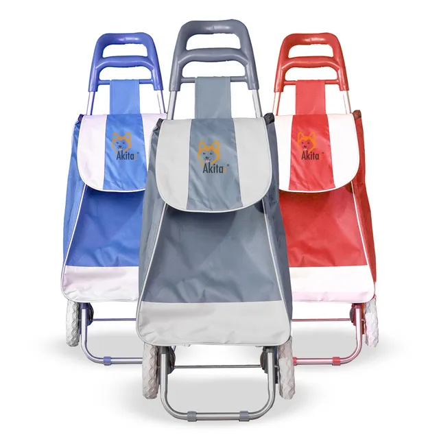 Akitaink Carrello Portaspesa 42L Trolley Antipioggia con Zip
