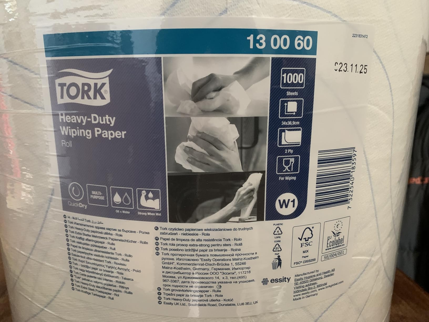 Tork QuickDry Premium 130060 carta asciugatura 2 veli 340 m
