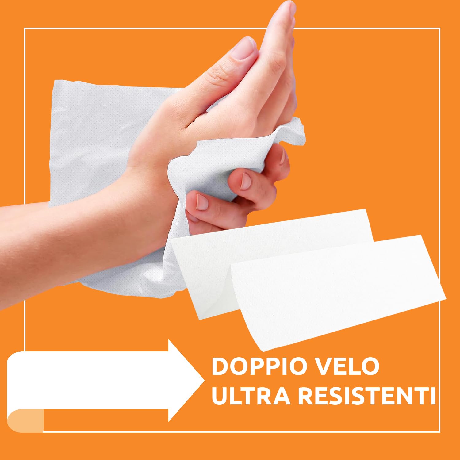 Akitaink asciugamani monouso piegati a Z 900 pezzi