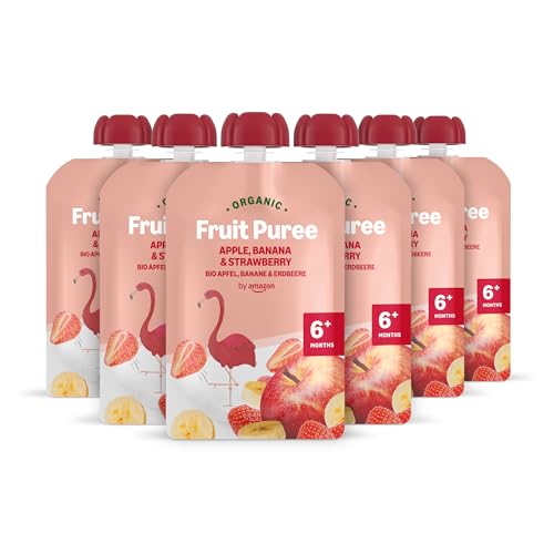 by Amazon purea mela banana fragola bio 6x90g bimbi