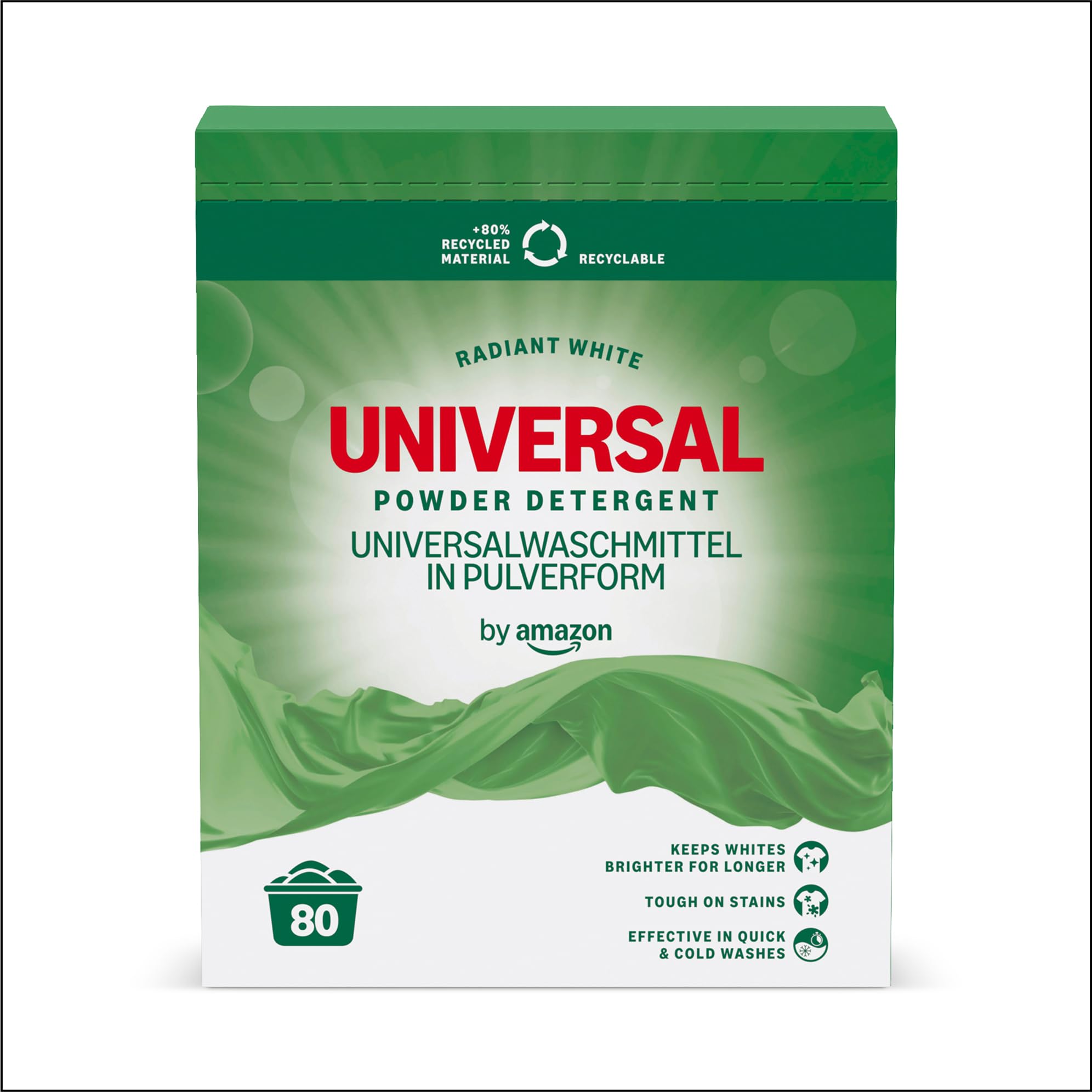 by Amazon Detersivo Polvere Universale 4,8 kg 80 Lavaggi