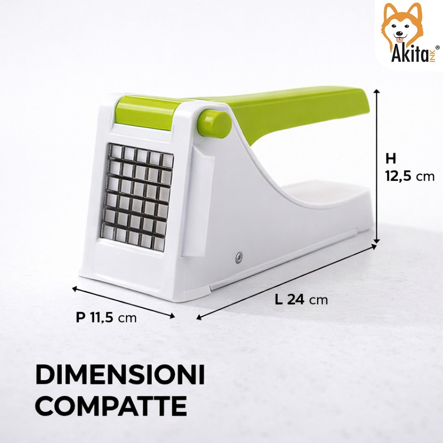 Akitaink Stilo tagliapatate manuale acciaio inox taglio sottile