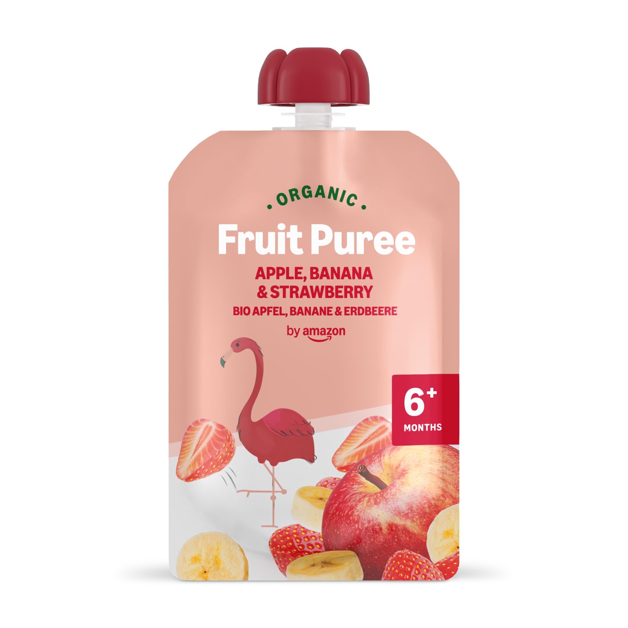 by Amazon purea mela banana fragola bio 6x90g bimbi